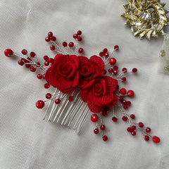 Comb Pin (Red Rose)