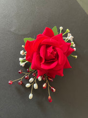 Rose Flower Clip