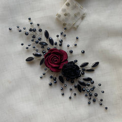 Side Piece (Black rose)