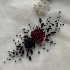 Side Piece (Black rose)