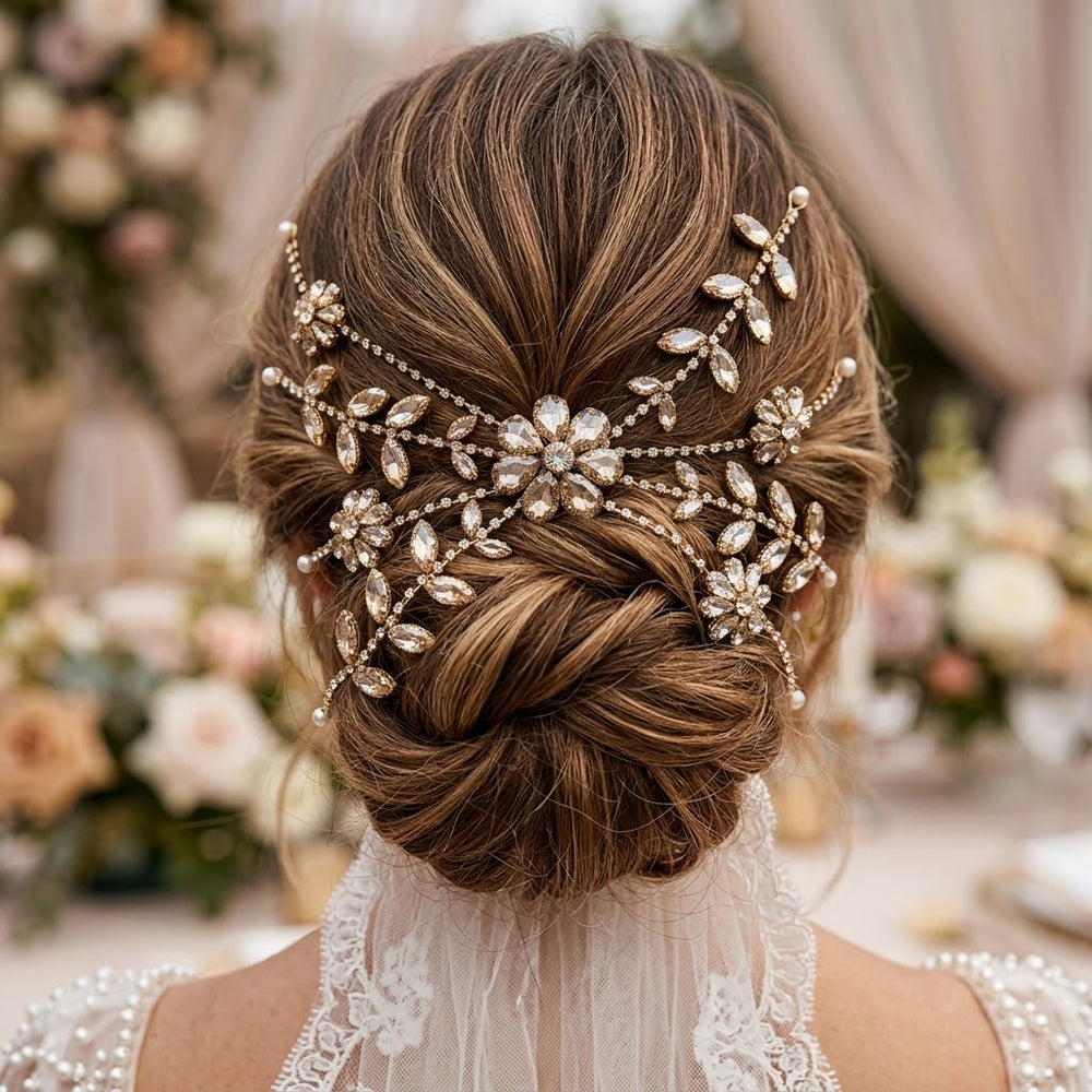 Bridal Bun Headpiece