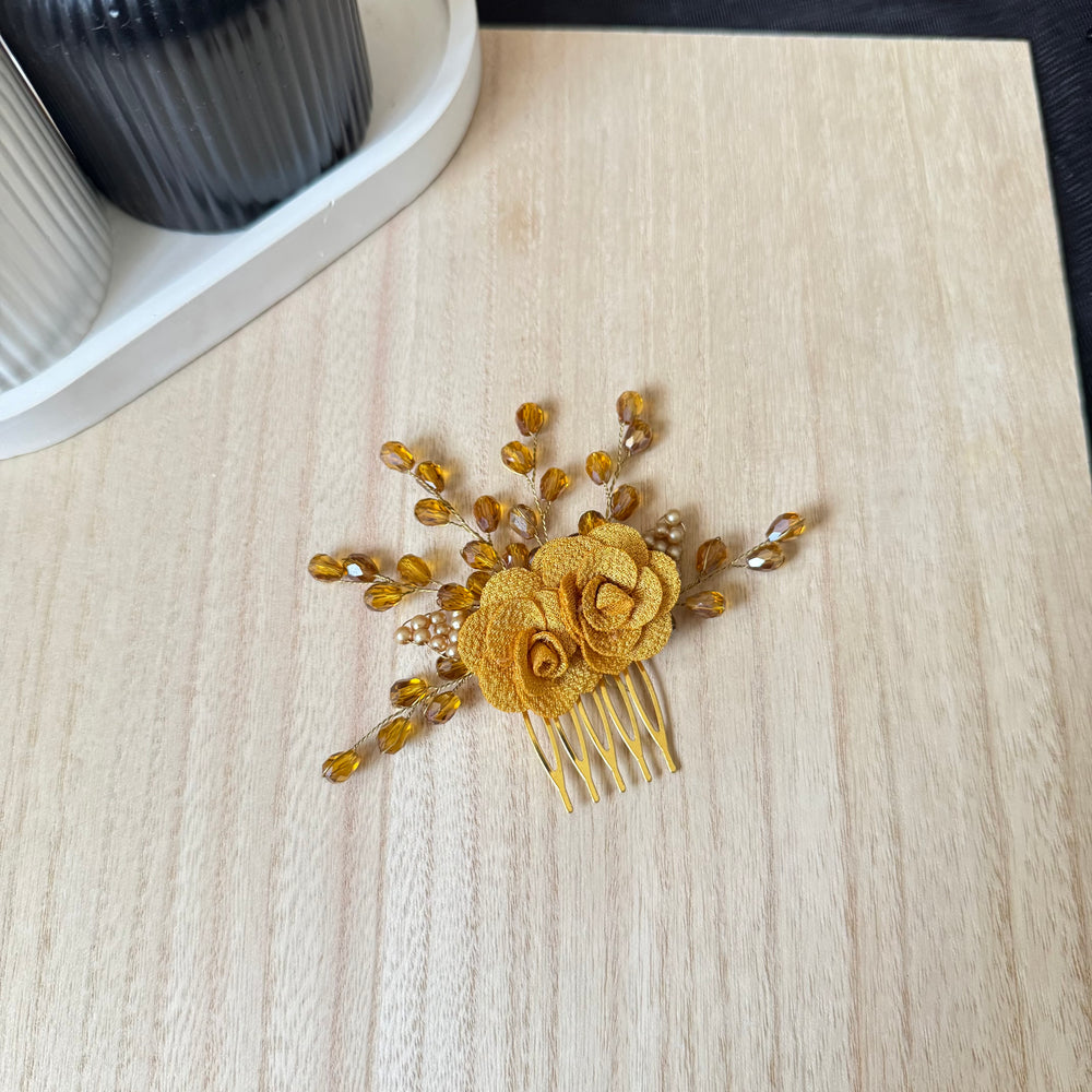 Gold Shimmer Hair Comb
