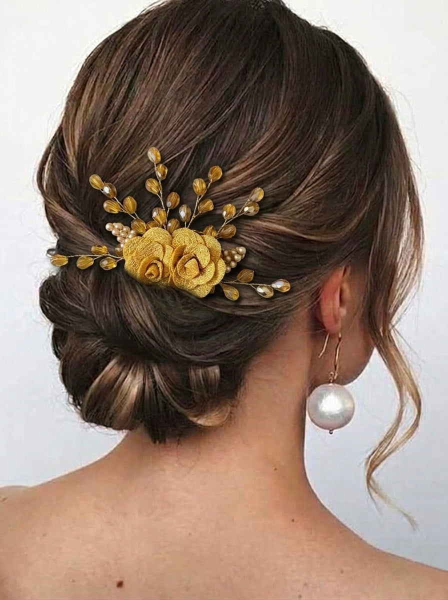 Gold Shimmer Hair Comb