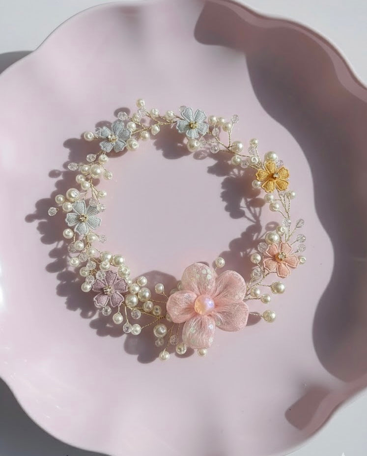 Pearl Petal Hair Vine