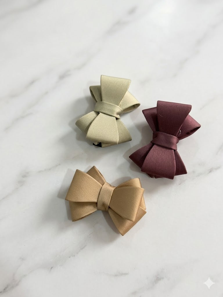 Elegant Bow Hair Pin Set