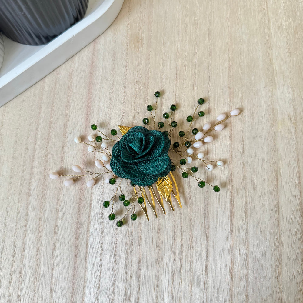 Ivory Bloom Hair Comb