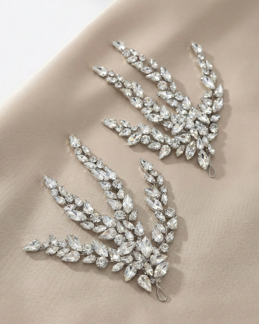 Elegant Rhinestone Hair Piece for Brides & Models