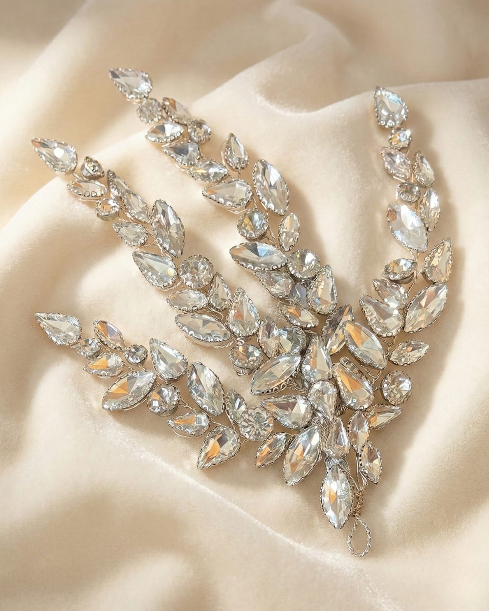 Elegant Rhinestone Hair Piece for Brides & Models