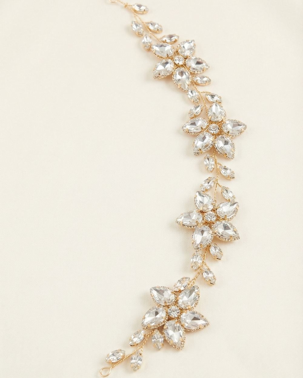 Canopy Bloom Rhinestone Crystal Hair Vine