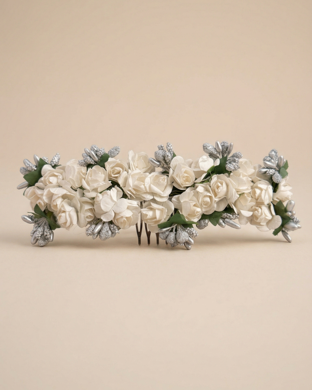 The Winter Garden Floral Hair Comb