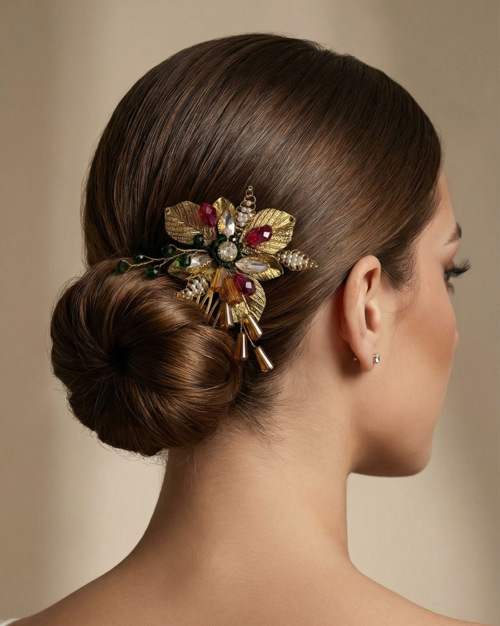 Regal Bloom Hair Comb