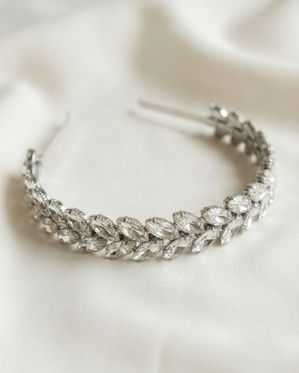 The Astra Headband - Silver Rhinestones