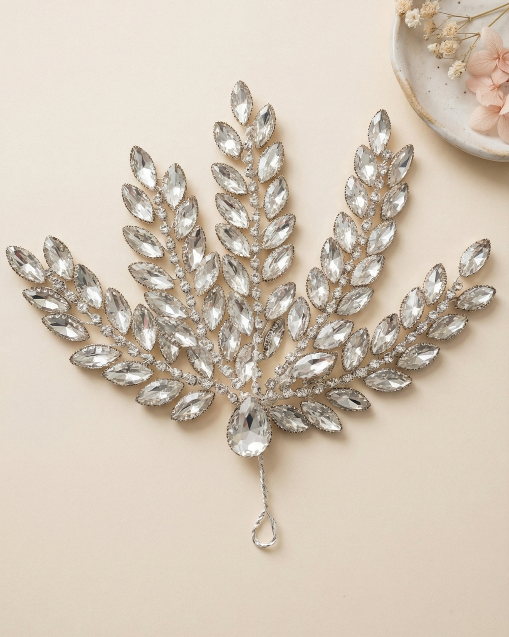 Noir Crystal Hair Piece